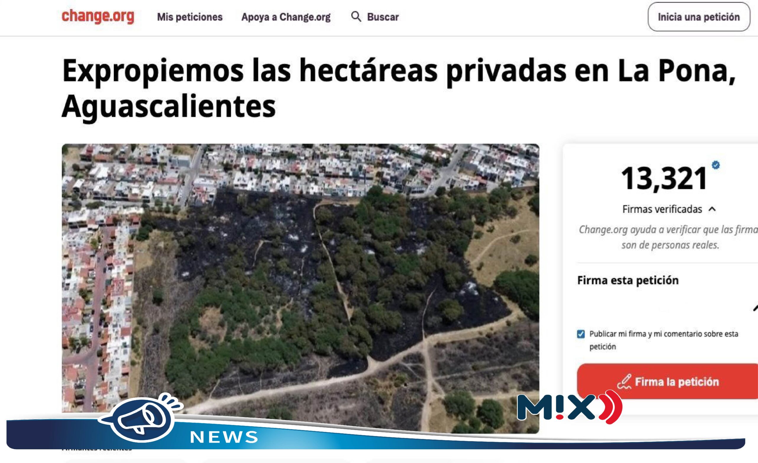Ciudadanos lanzan en plataforma petición para expropiar áreas privadas de La Pona