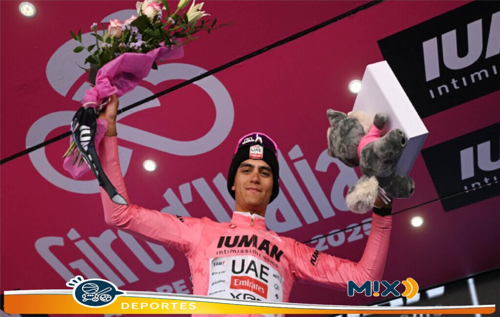 Se mantiene líder Isaac del Toro, está cerca coronarse en el Giro de Italia