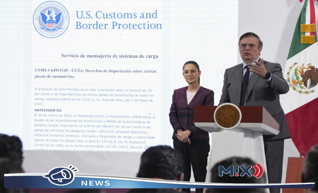 Sheinbaum y Ebrard celebraron que autopartes mexicanas no tendrán aranceles