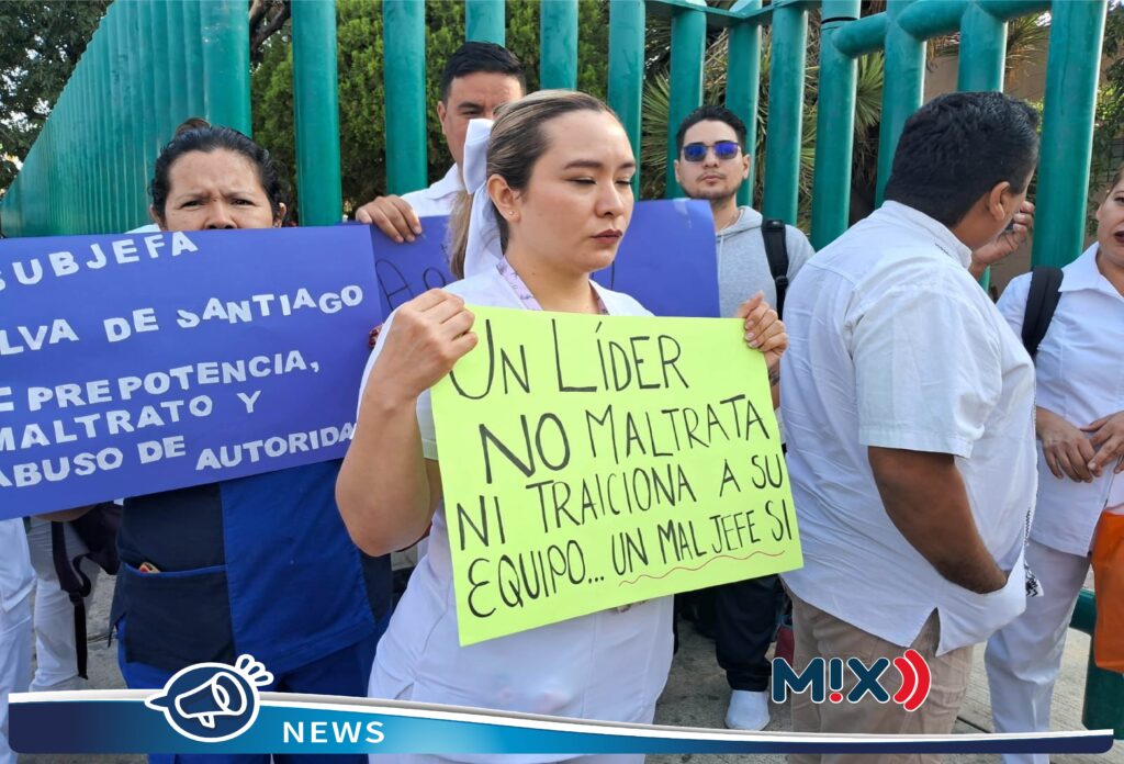 Se manifiesta personal de enfermería del Hospital General 1 del IMSS por malos tratos y agresiones