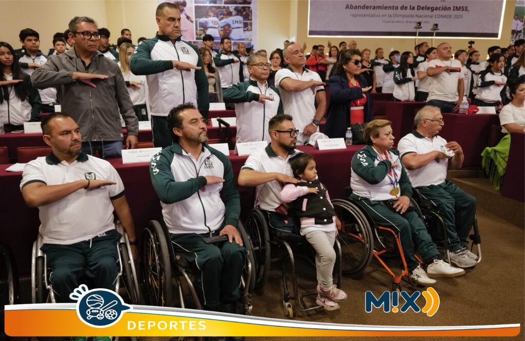 De cara a Olimpiada Nacional CONADE 2025, abanderan Delegación IMSS 2025