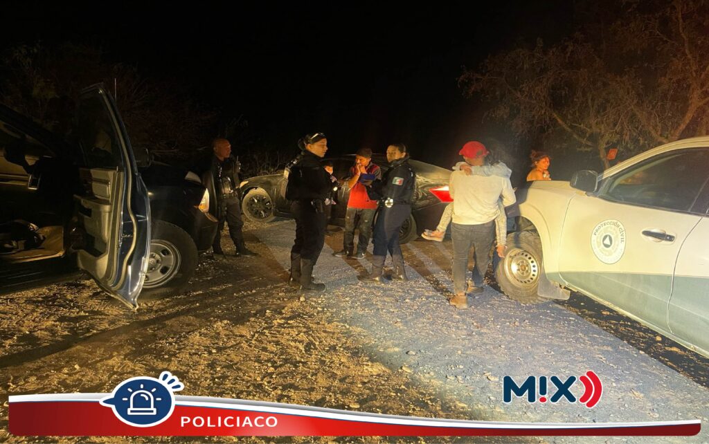 Policía Estatal y Municipal de San José de Gracia localizaron a personas extraviadas