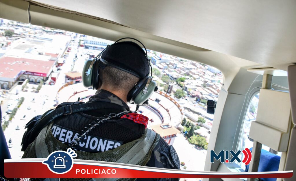 Policía capitalina mantiene vigilancia y protección aérea