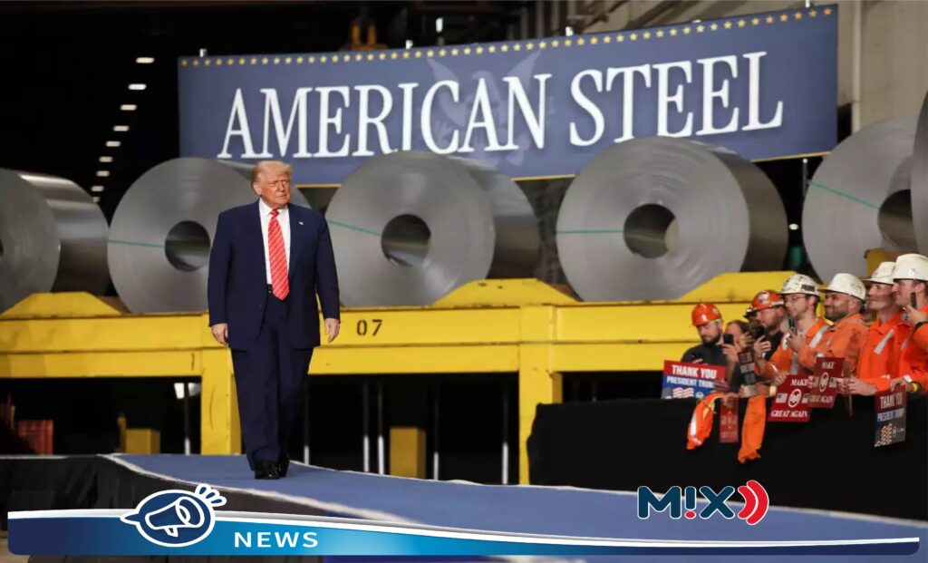 Aranceles al acero aumentarán a 50 %, anunció Trump