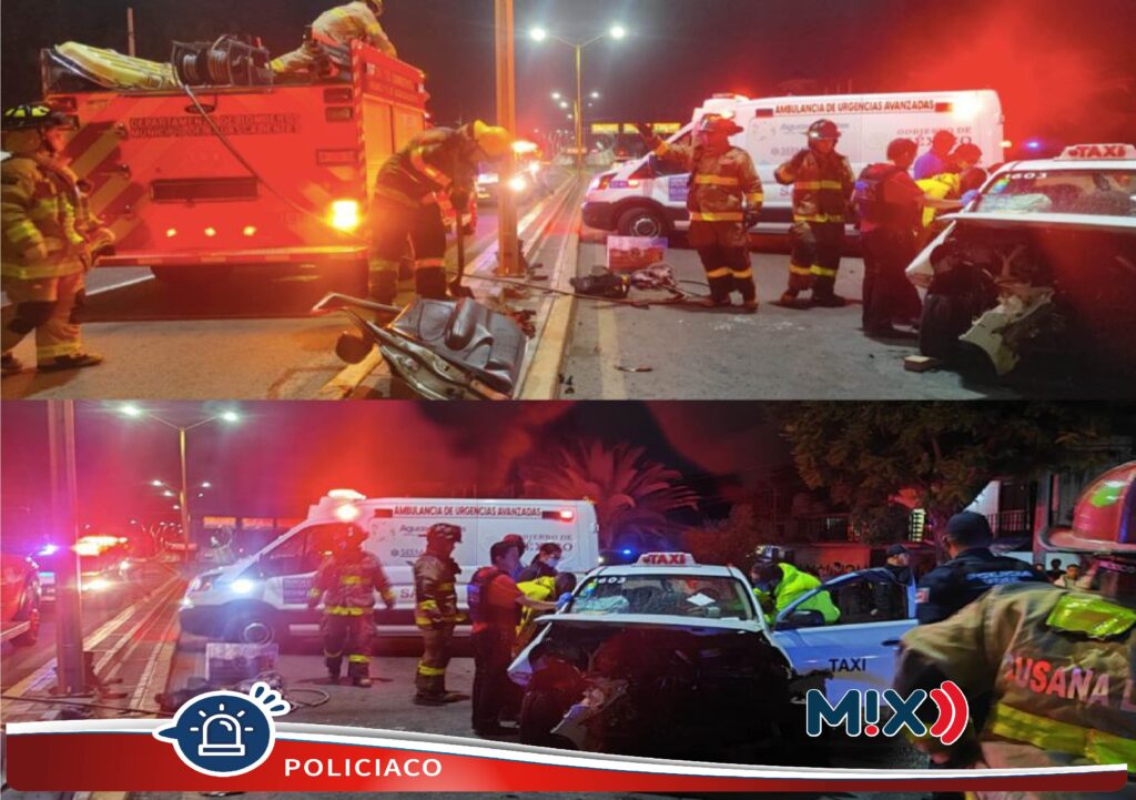 Rescatan bomberos a personas atrapadas en su vehículo en accidente en Las Viñas
