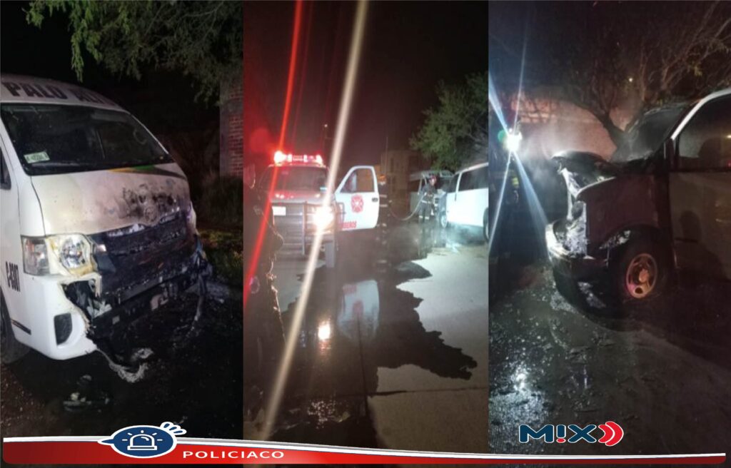 Policía Estatal y Municipal de Calvillo atendieron reporte de autos incendiados 