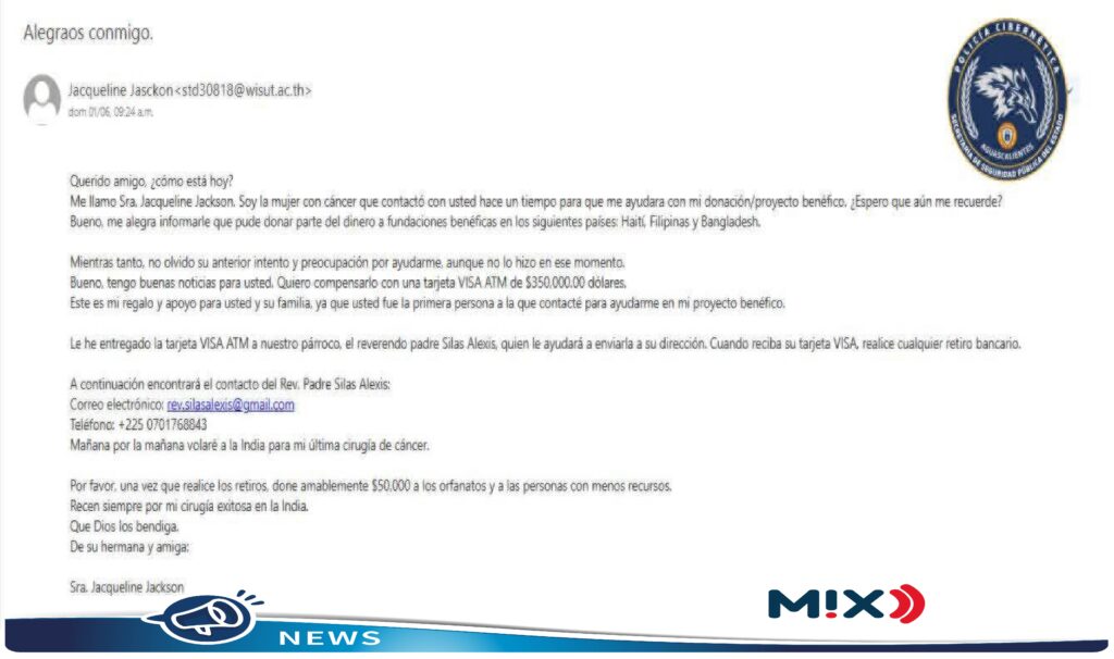 Policía Cibernética alertó por fraudes de falsas donaciones o premios