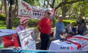 Maestros de Zacatecas llegan a apoyar a la CNTE de Aguascalientes