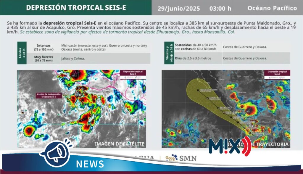 ‘Flossie’ y ‘Barry’ evolucionan de depresiones a tormentas tropicales