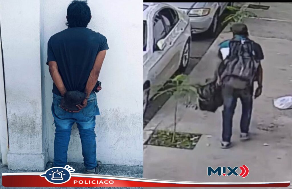 Ladrón sorprendido robando autopartes fue detenido por la policía