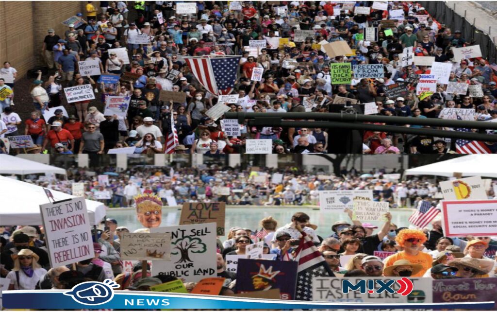 Por protestas contra Trump, manifestantes llenan calles, parques y plazas de EEUU