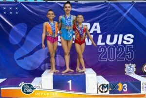 Con 68 medallas, gimnastas de Aguascalientes arrasaron en la Copa San Luis