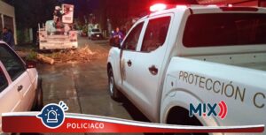 Treintena de reportes atendió Protección Civil tras lluvia de la tarde de este lunes