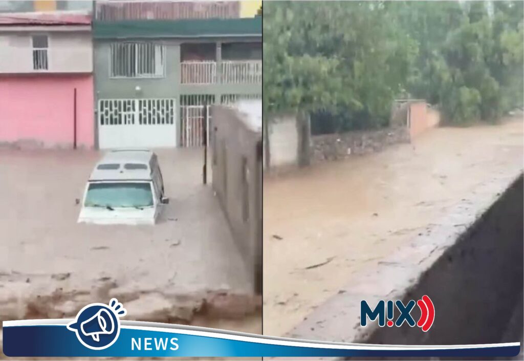 Se desbordó arroyo en Asientos, no se reportan lesionados