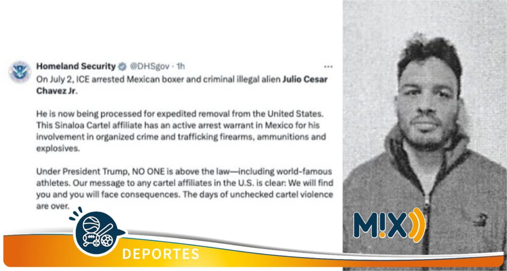 ICE arrestó a Julio César Chávez Jr., le vinculan con el Cártel de Sinaloa