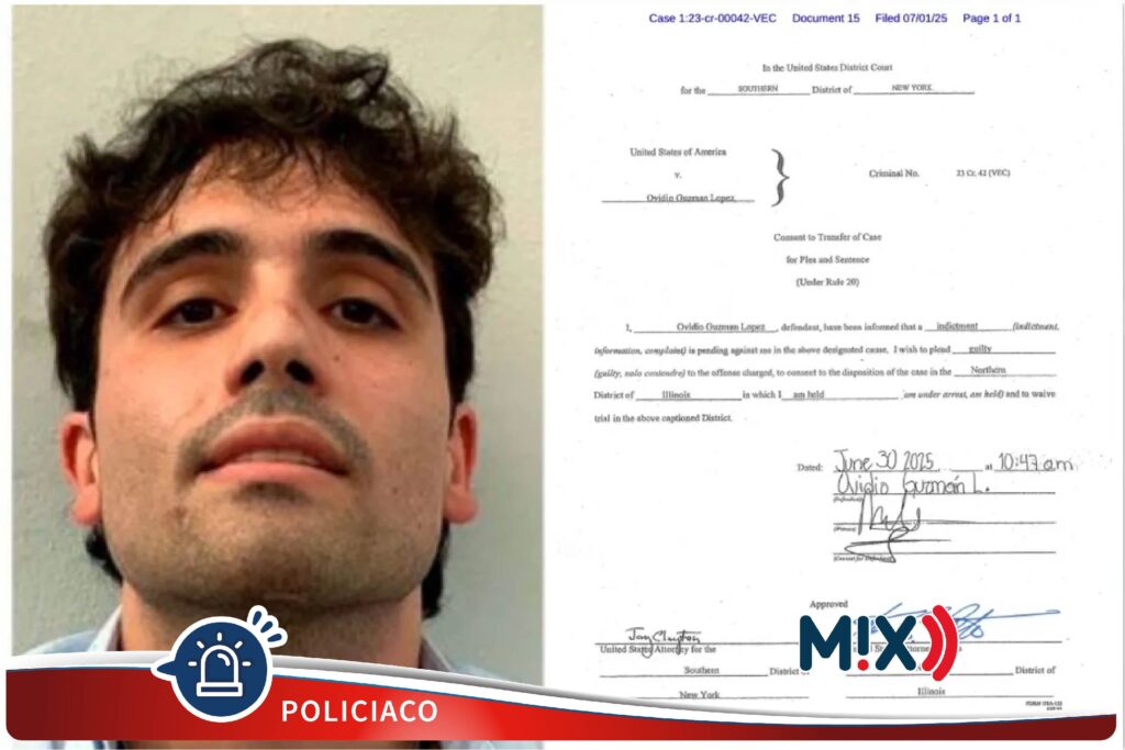 En EEUU Ovidio Guzmán se declaró culpable de narcotráfico