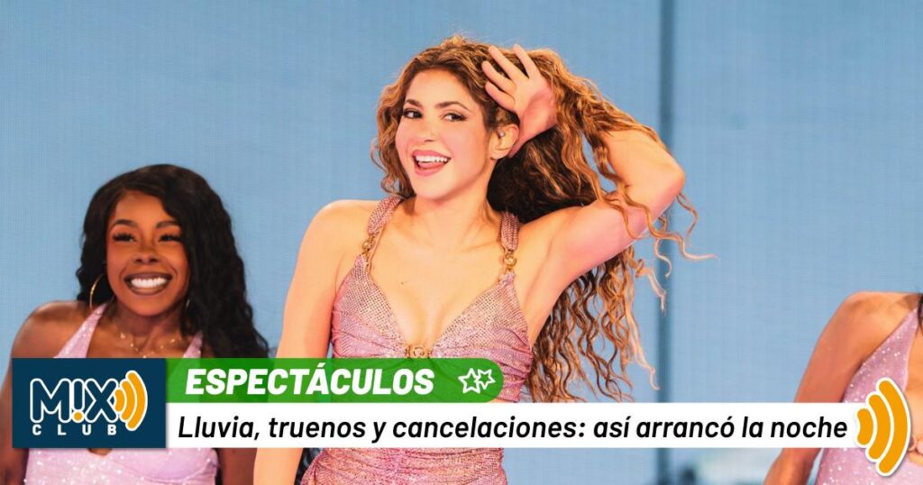 Tormenta apaga a Pitbull y retrasa a Shakira en Hermosillo