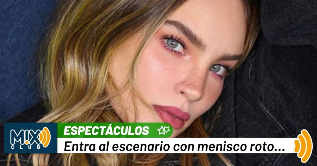 Rodilla lastimada, pero show asegurado: Belinda confirma que sí cantará en Mentiras, el musical 