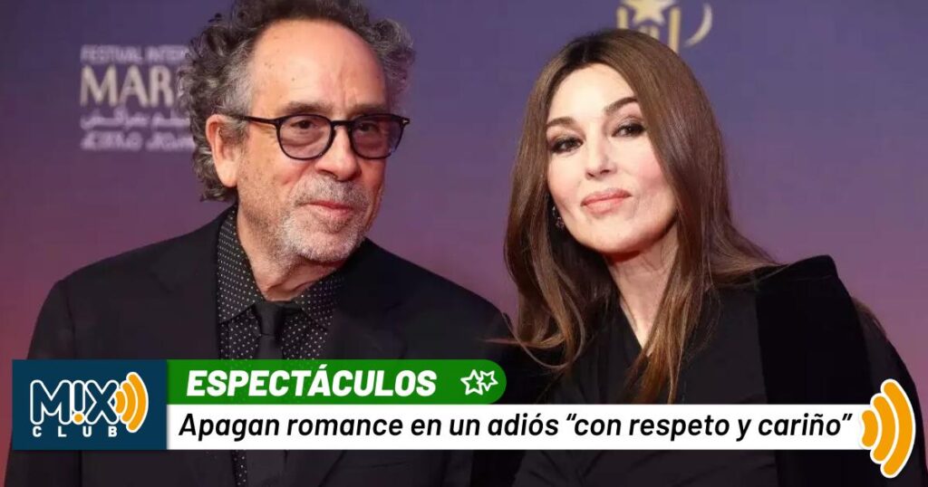 Fin del hechizo: Monica Bellucci y Tim Burton rompen su cuento gótico tras casi tres años de amor