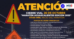 ¡Atención Automovilistas! Cierres Viales por el Maratón Aguascalientes 2025 este domingo