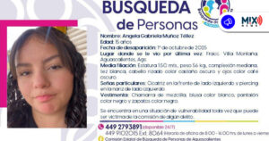 Menor de 15 años desapareció en el centro de Aguascalientes, sus familiares exigen prisa en su búsqueda