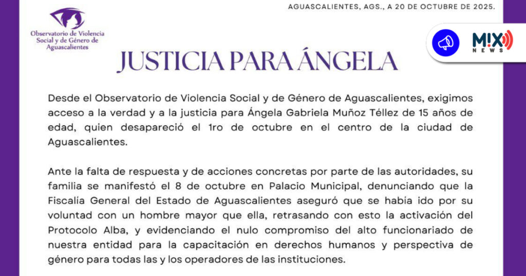 Exigen justicia para Ángela, localizada sin vida en Querétaro