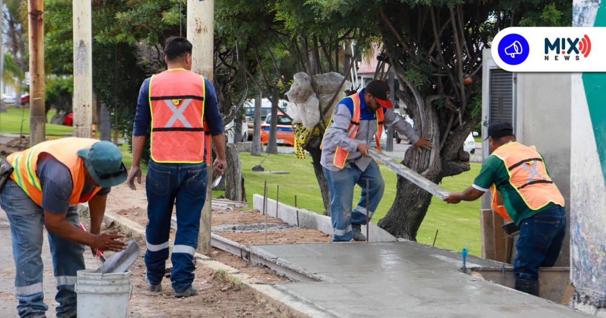Para priorizar movilidad peatonal segura, ahora se construyen banquetas de 2 metros