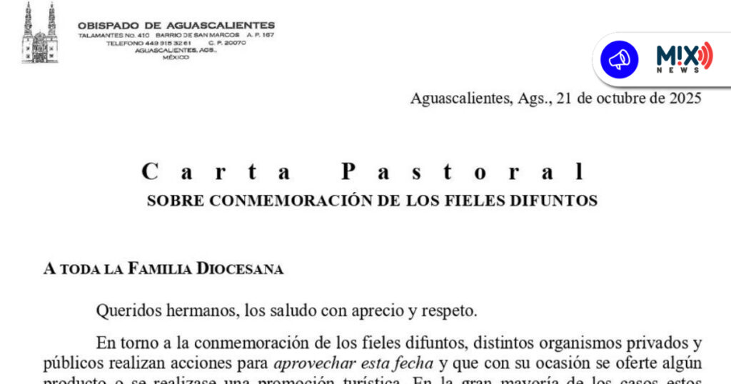 Obispo de Aguascalientes condena espectáculos en panteones