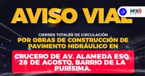 ¡Atención! Habrá cierre total en Alameda y 28 de Agosto por pavimentación
