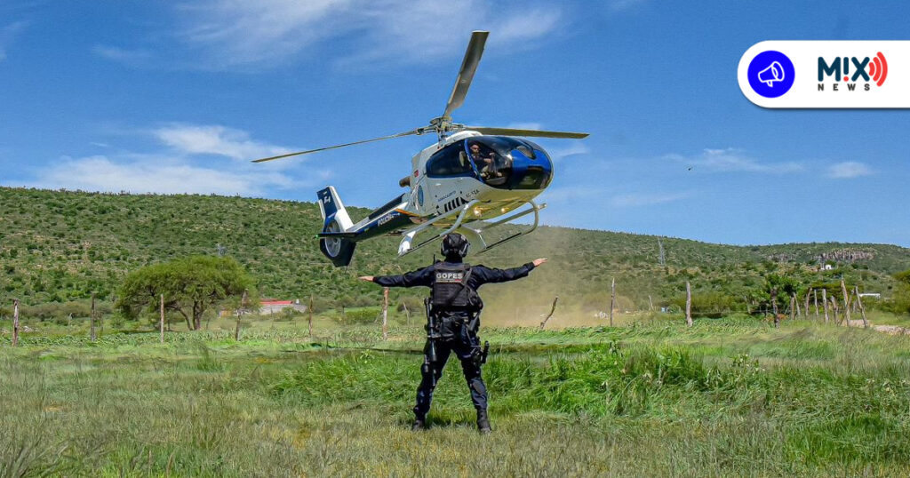 Aguascalientes refuerza estrategia de seguridad con sobrevuelos de helicóptero