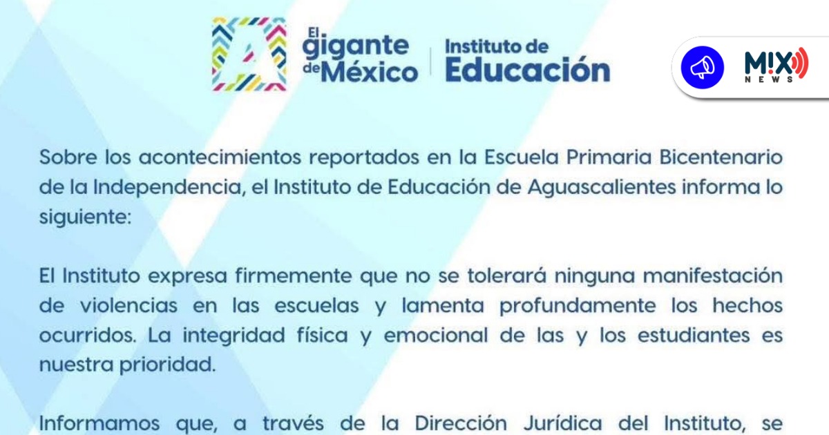 Denuncian en redes golpiza a niño en primaria de Aguascalientes