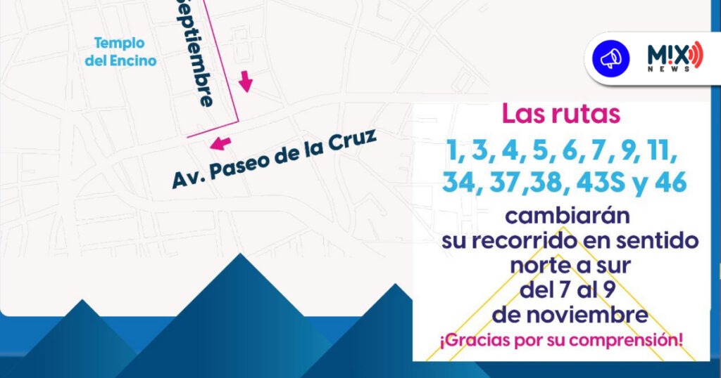 Checa los cambios de rutas de transporte público por la "Trianada 2025”