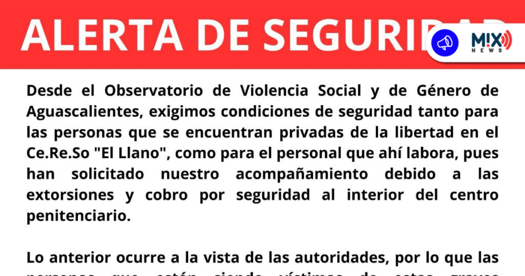 Denuncian extorsiones y cobros por seguridad en penal de El Llano