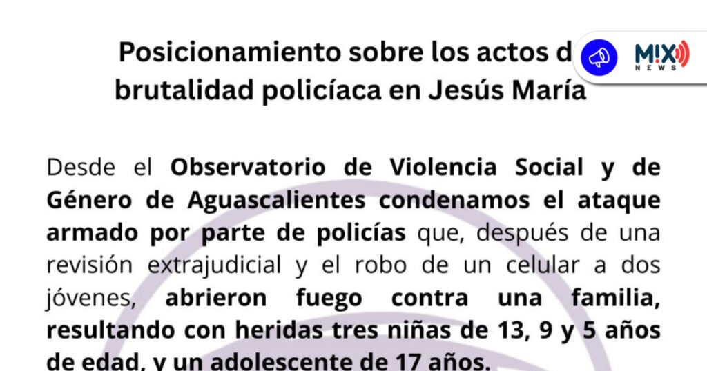Denuncian "brutalidad policial" en Jesús María