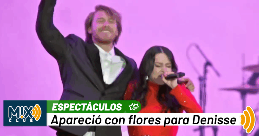 Aldo de Nigris se pone romántico con Denisse de Belanova y termina cantando su “Rosa Pastel” en pleno escenario