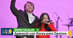 Aldo de Nigris se pone romántico con Denisse de Belanova y termina cantando su “Rosa Pastel” en pleno escenario 
