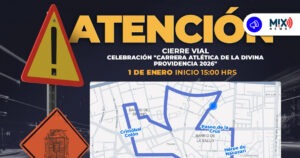 Habrá cierres viales el 1ro de enero, por Carrera Atlética de la Divina Providencia 2026