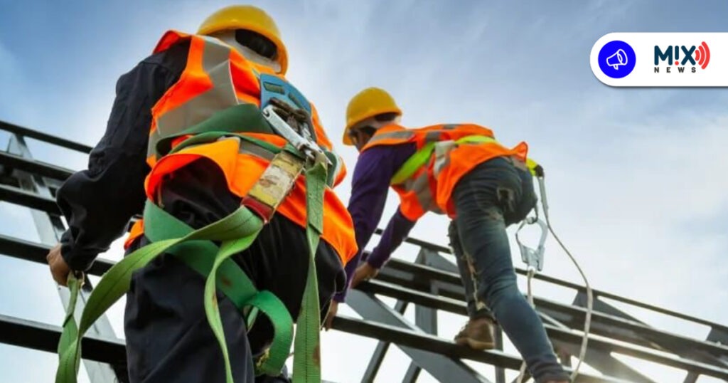 Albañiles deben usar equipo de seguridad