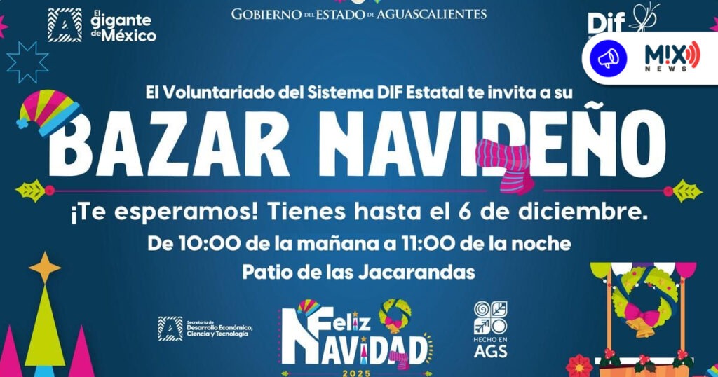 Abre Bazar Navideño del DIF Estatal en Patio Jacarandas