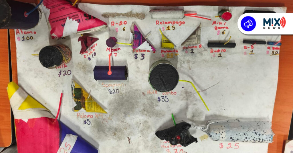 Decomisan más de 370 kilos de pirotecnia en Aguascalientes