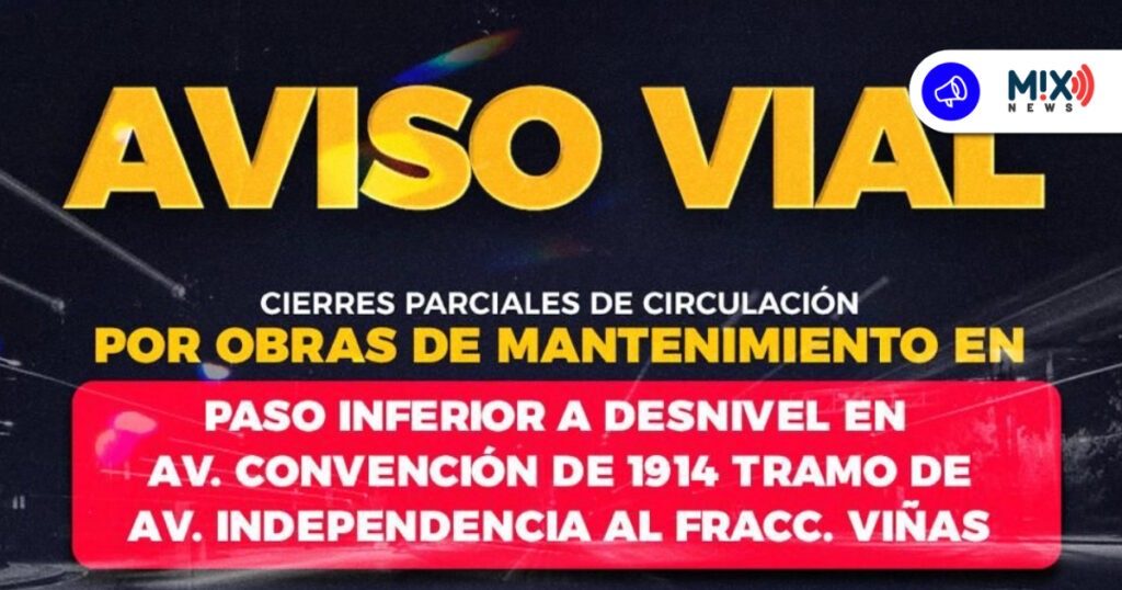 Ahora darán mantenimiento al paso a desnivel de Primer Anillo Norte