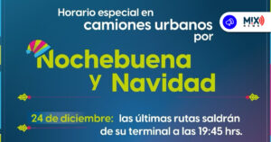 ¡Atención! Habrá horarios especiales del transporte público para Nochebuena y Navidad