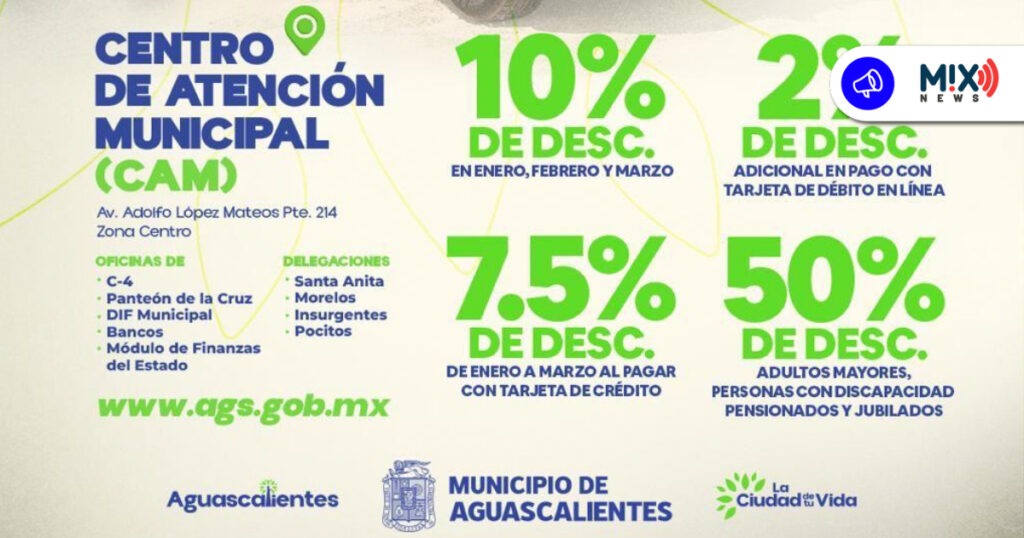 ¡Ahorra en tu Predial! Iniciaron descuentos 2026 en Aguascalientes