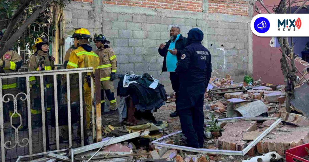 Vivienda queda en pérdida total tras explosión