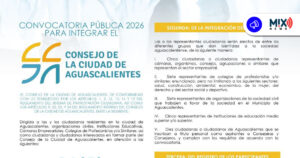 Llama Municipio a ciudadanos a integrar el Consejo de la Ciudad en Aguascalientes