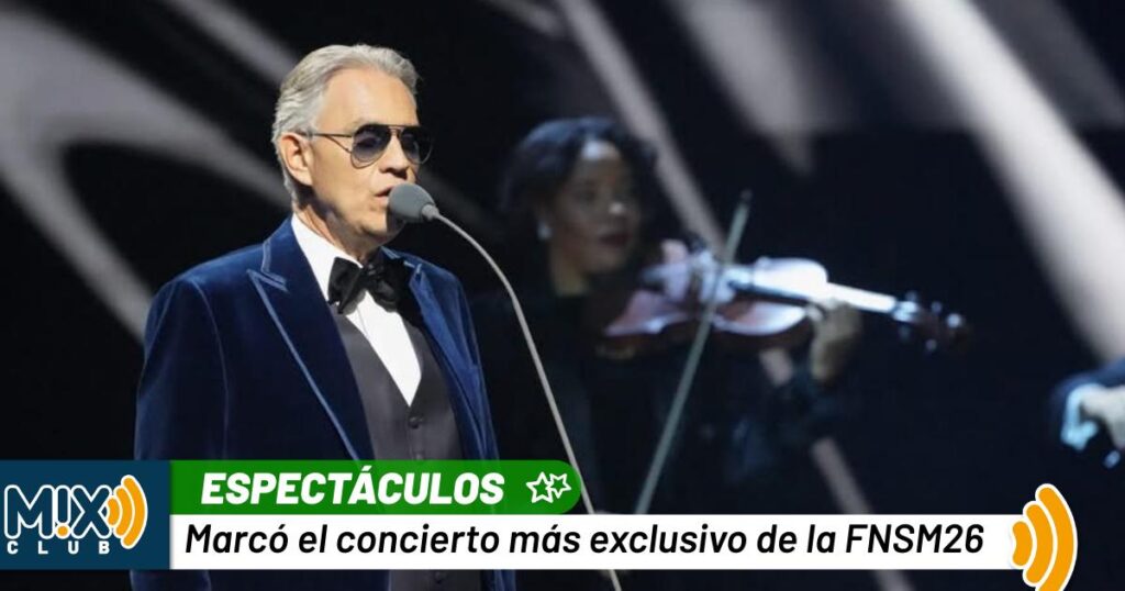 Andrea Bocelli rompe el Foro de las Estrellas de la FNSM26: se agota Línea Cero y estalla la polémica