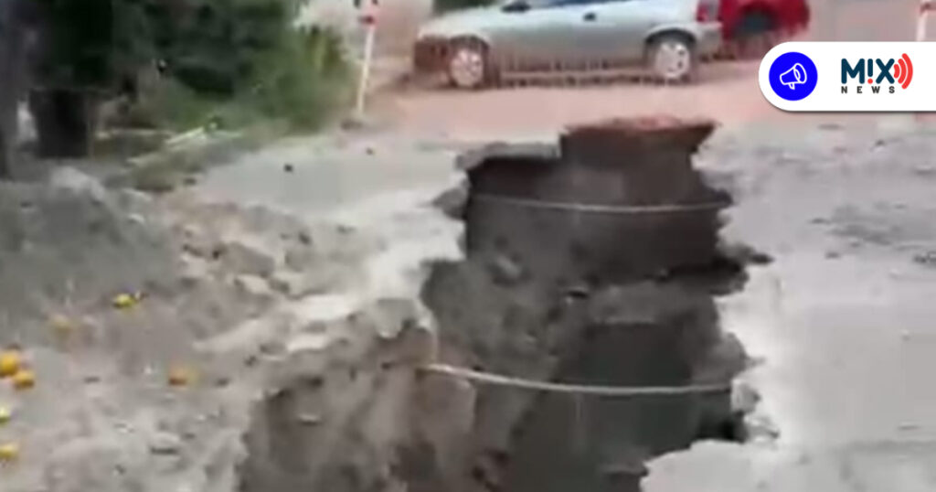 Vecinos de la Colonia Héroes demandan solución a socavón abandonado