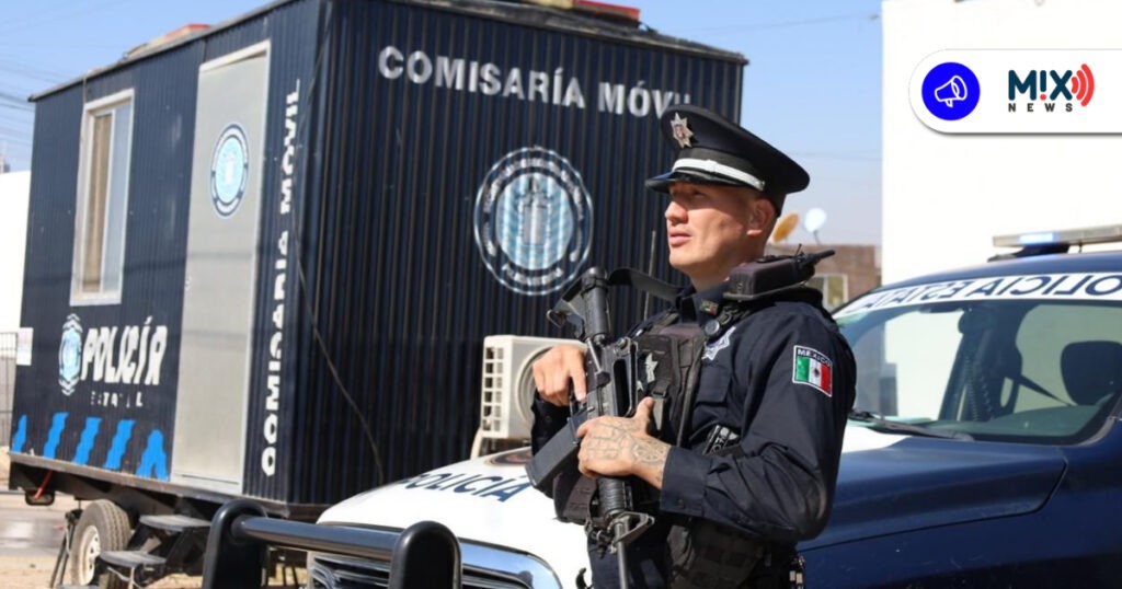 Instalan Estatales Comisaría Móvil y Torre SkyWatch en Villa Montaña