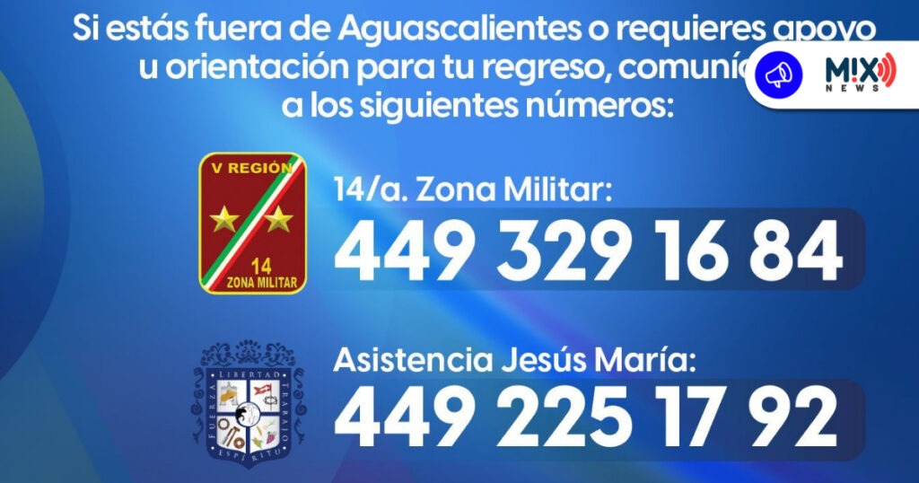 Para garantizar regreso seguro de hidrocálidos, Aguascalientes activa red de apoyo