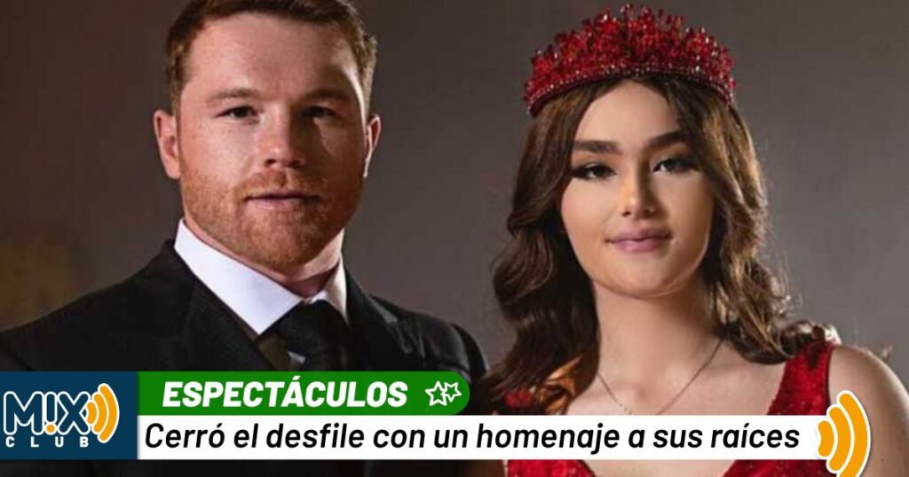Emily Álvarez hija del Canelo roba reflectores en Nueva York con un vestido cargado de ADN mexicano